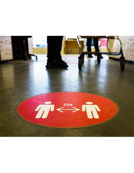 Photo d'un stickers de sol rond